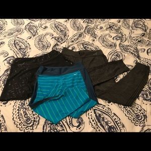Nike lot of 3 workout bottoms